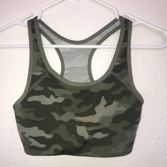 PVictoria’s Secret PINK green camo sports bra race - Picture 2 of 7